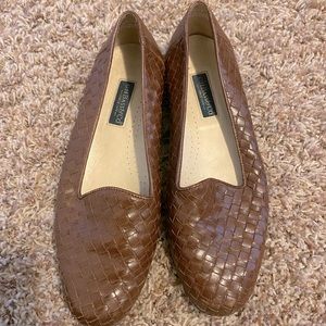 G.H. Bass & Co. Brown Woven Loafers